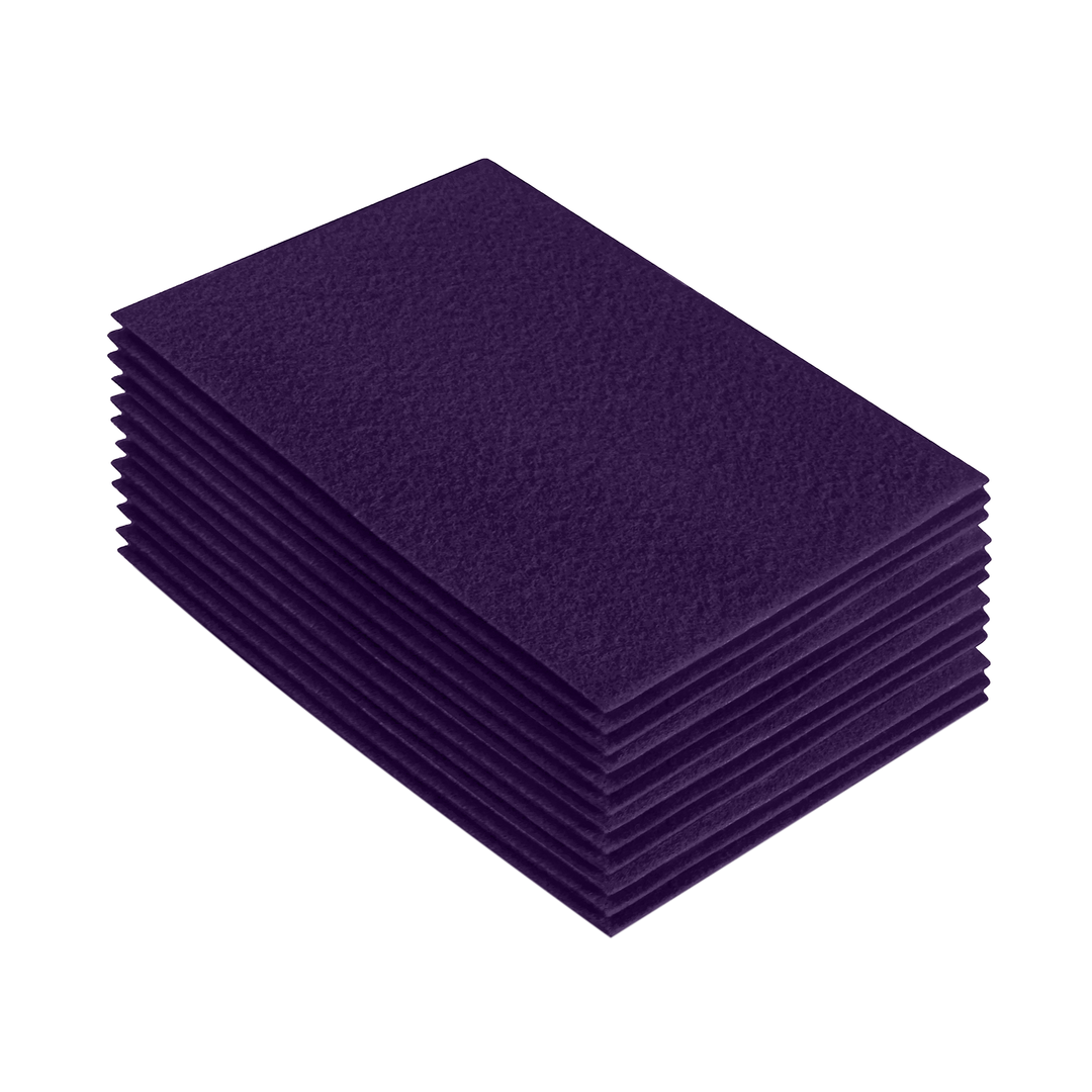 Acrylic Felt 9"X12" Sheet Packs | Plum - FabricLA.com