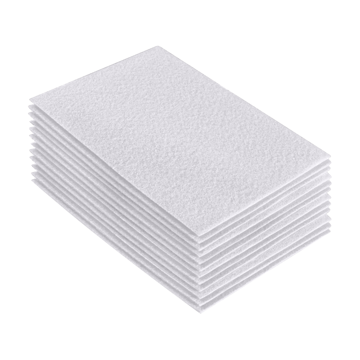 Acrylic Felt 9"X12" Sheet Packs | White - FabricLA.com