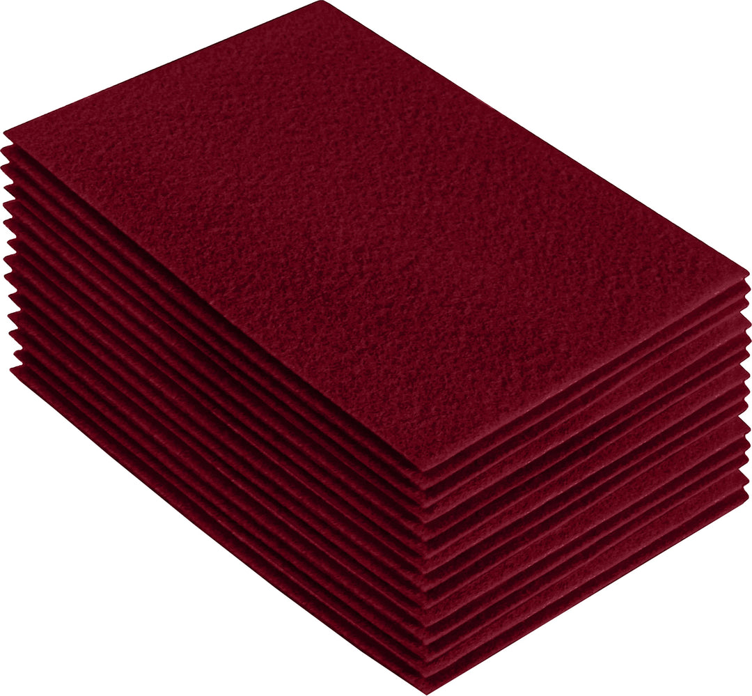 Acrylic Felt Craft Sheet Packs | Dark Red - FabricLA.com