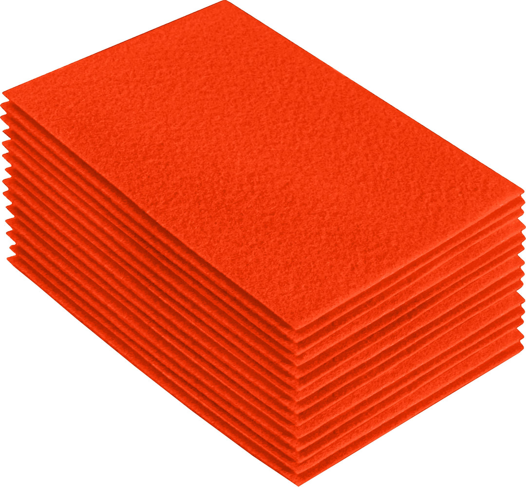 Acrylic Felt Craft Sheet Packs | Neon Orange - FabricLA.com