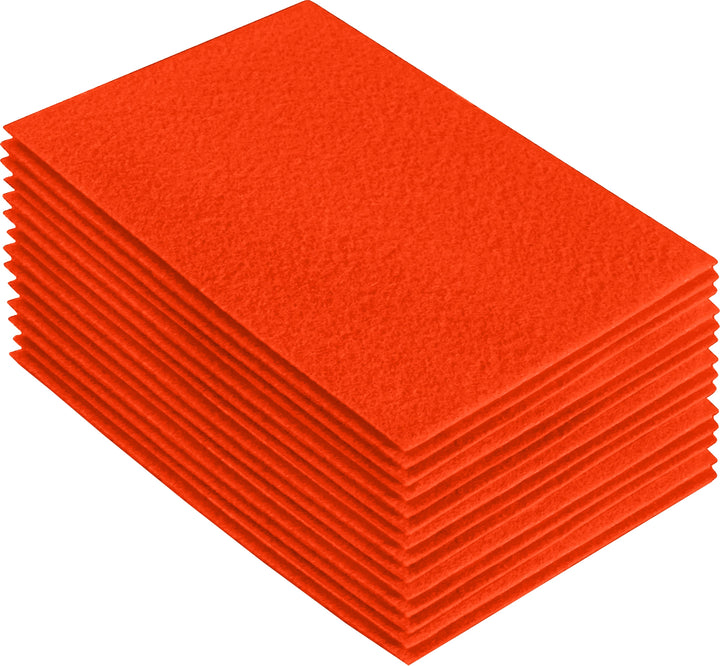 Acrylic Felt Craft Sheet Packs | Neon Orange - FabricLA.com