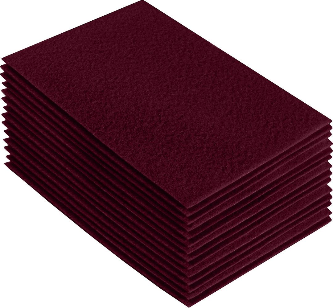 Acrylic Felt Craft Sheet Packs | Burgundy A27 - FabricLA.com