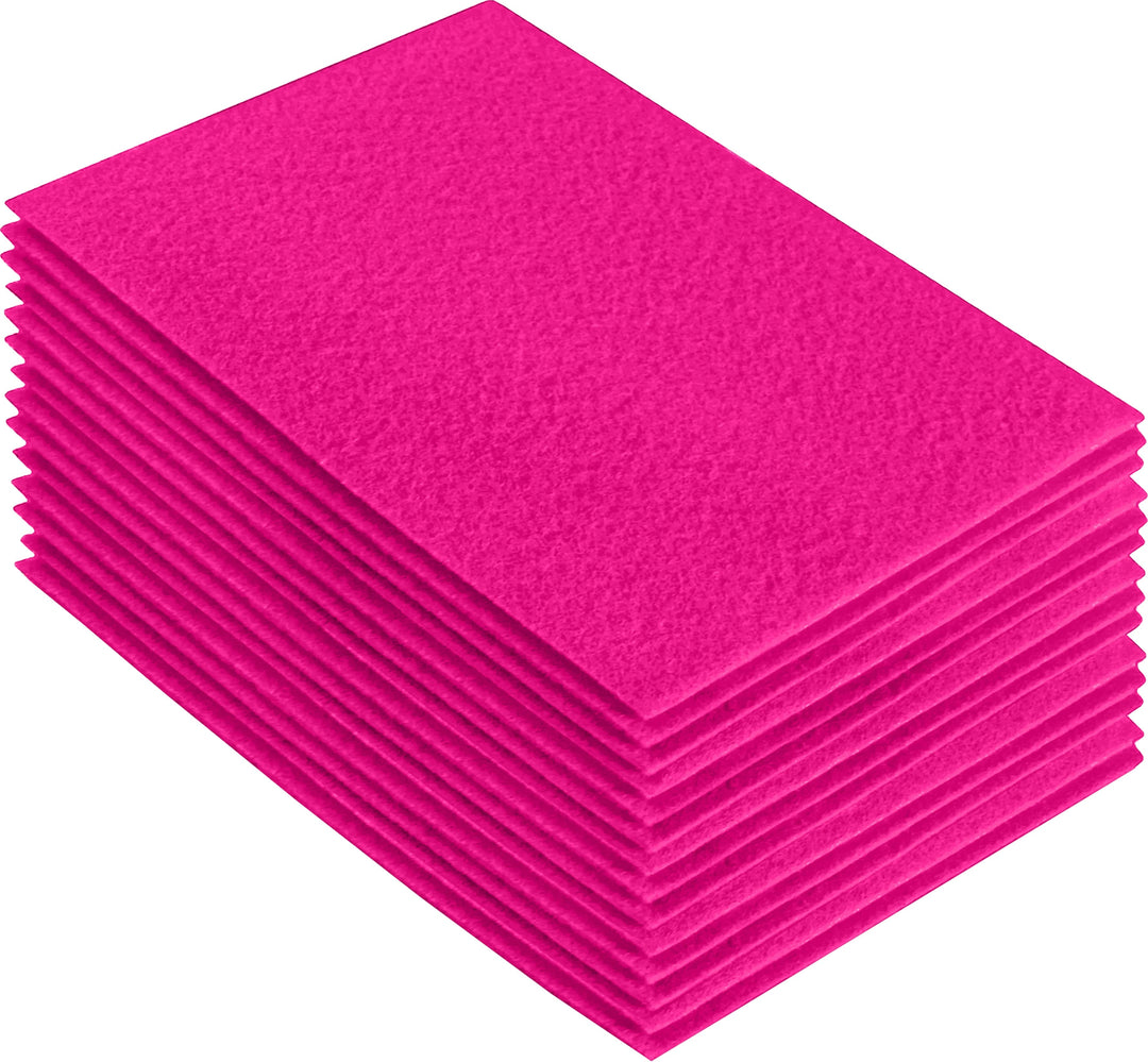 Acrylic Felt Craft Sheet Packs | Neon Pink - FabricLA.com