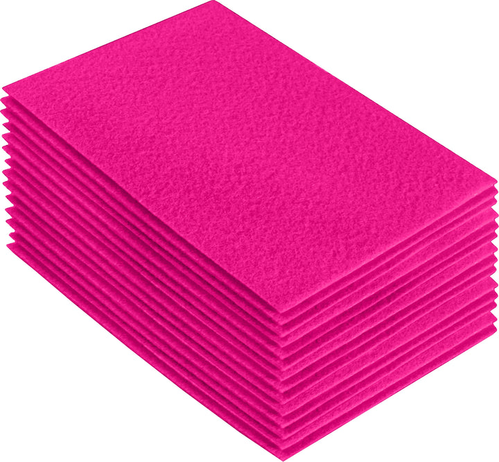 Acrylic Felt Craft Sheet Packs | Neon Pink - FabricLA.com