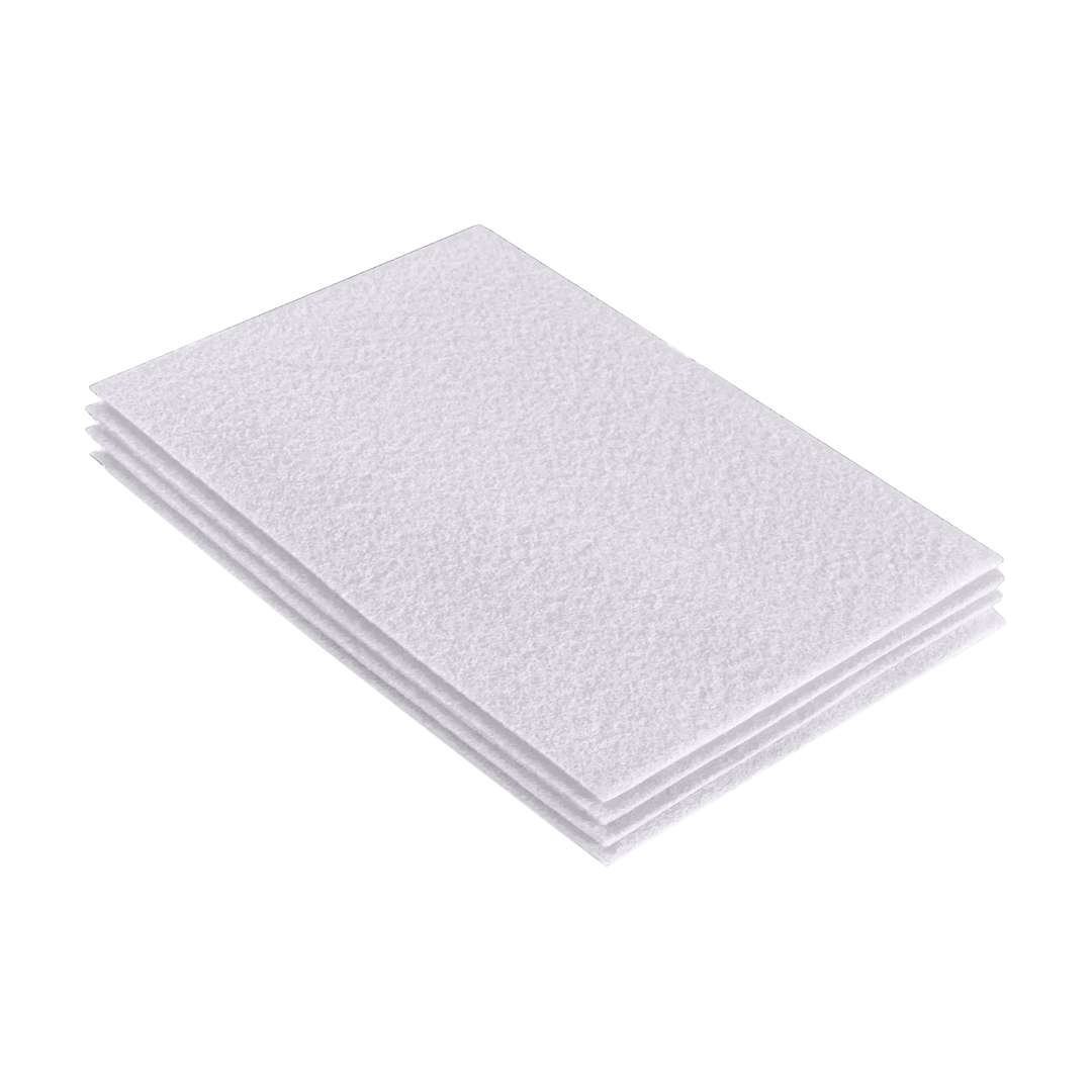 Acrylic Felt 9"X12" Sheet Packs | White - FabricLA.com