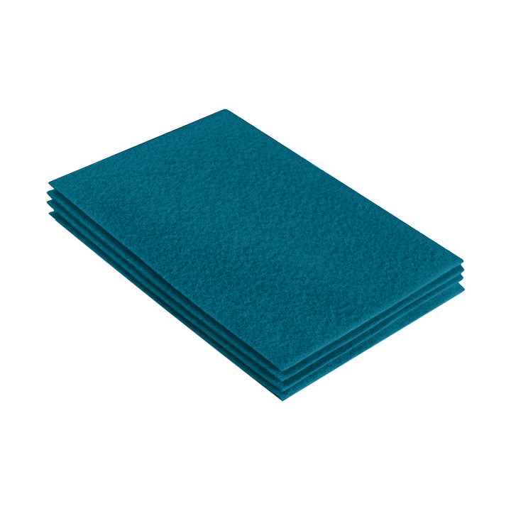 Acrylic Felt 9"X12" Sheet Packs | Turquoise - FabricLA.com