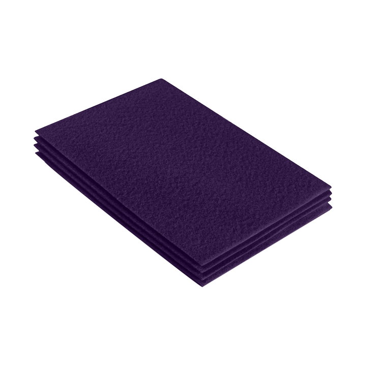 Acrylic Felt 9"X12" Sheet Packs | Plum - FabricLA.com