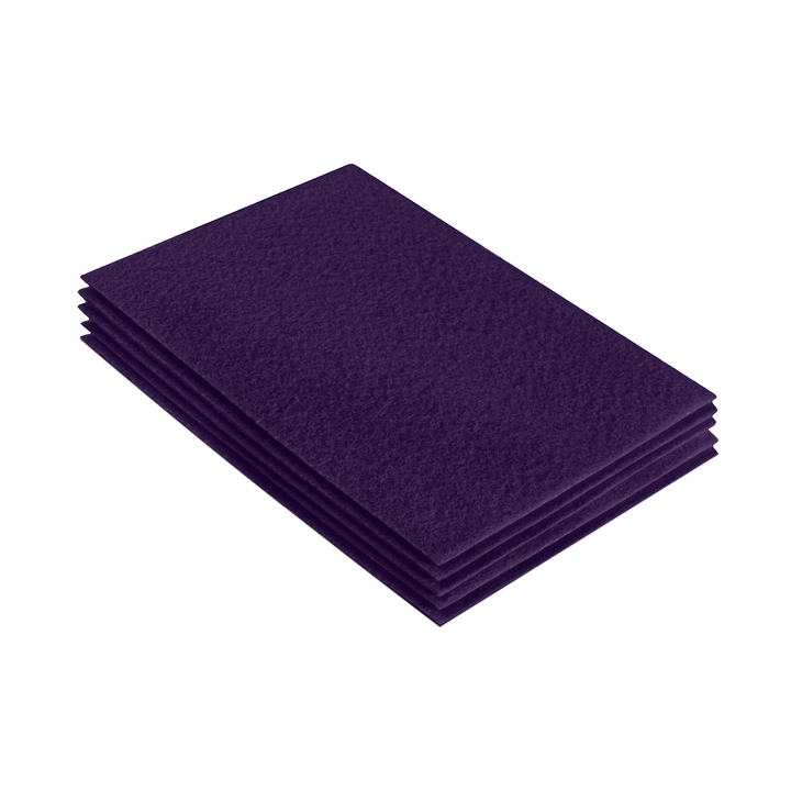 Acrylic Felt 9"X12" Sheet Packs | Plum - FabricLA.com