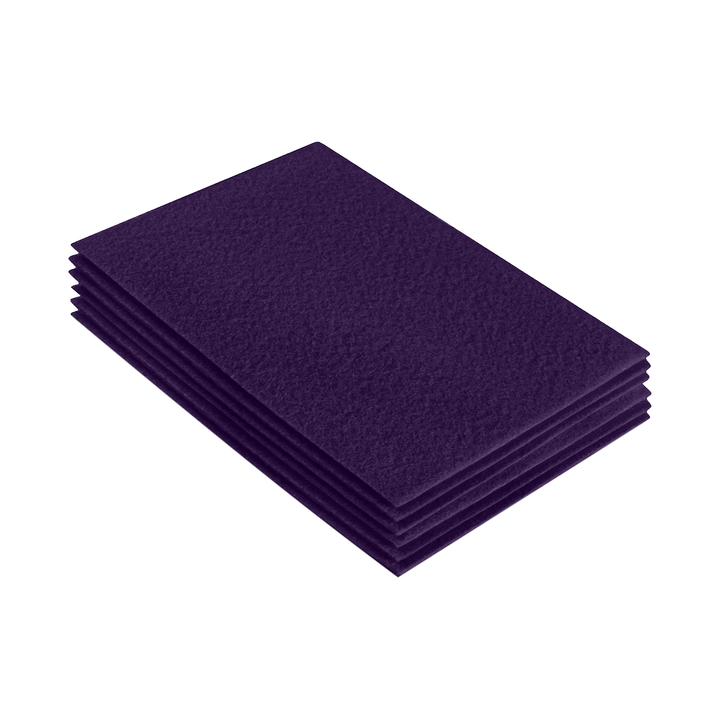Acrylic Felt 9"X12" Sheet Packs | Plum - FabricLA.com