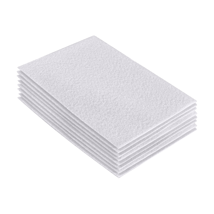 Acrylic Felt 9"X12" Sheet Packs | White - FabricLA.com