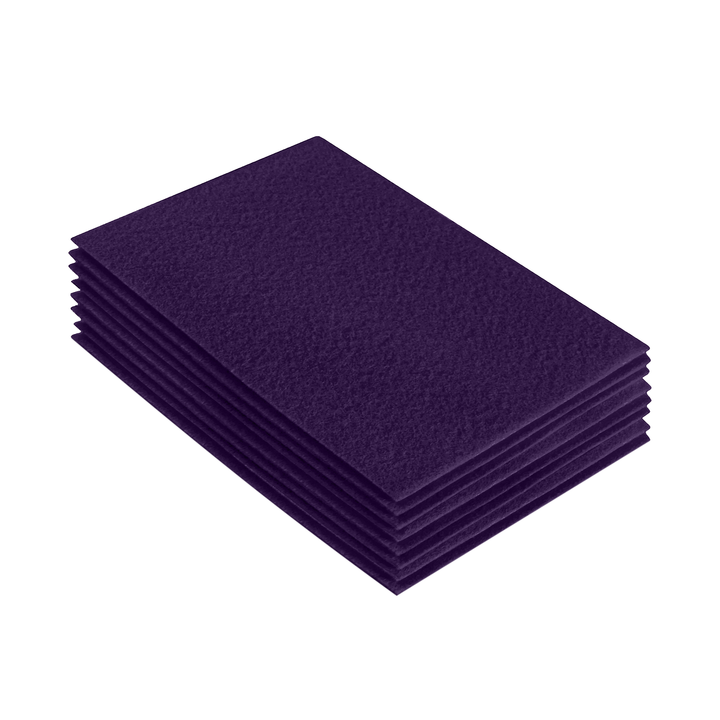 Acrylic Felt 9"X12" Sheet Packs | Plum - FabricLA.com