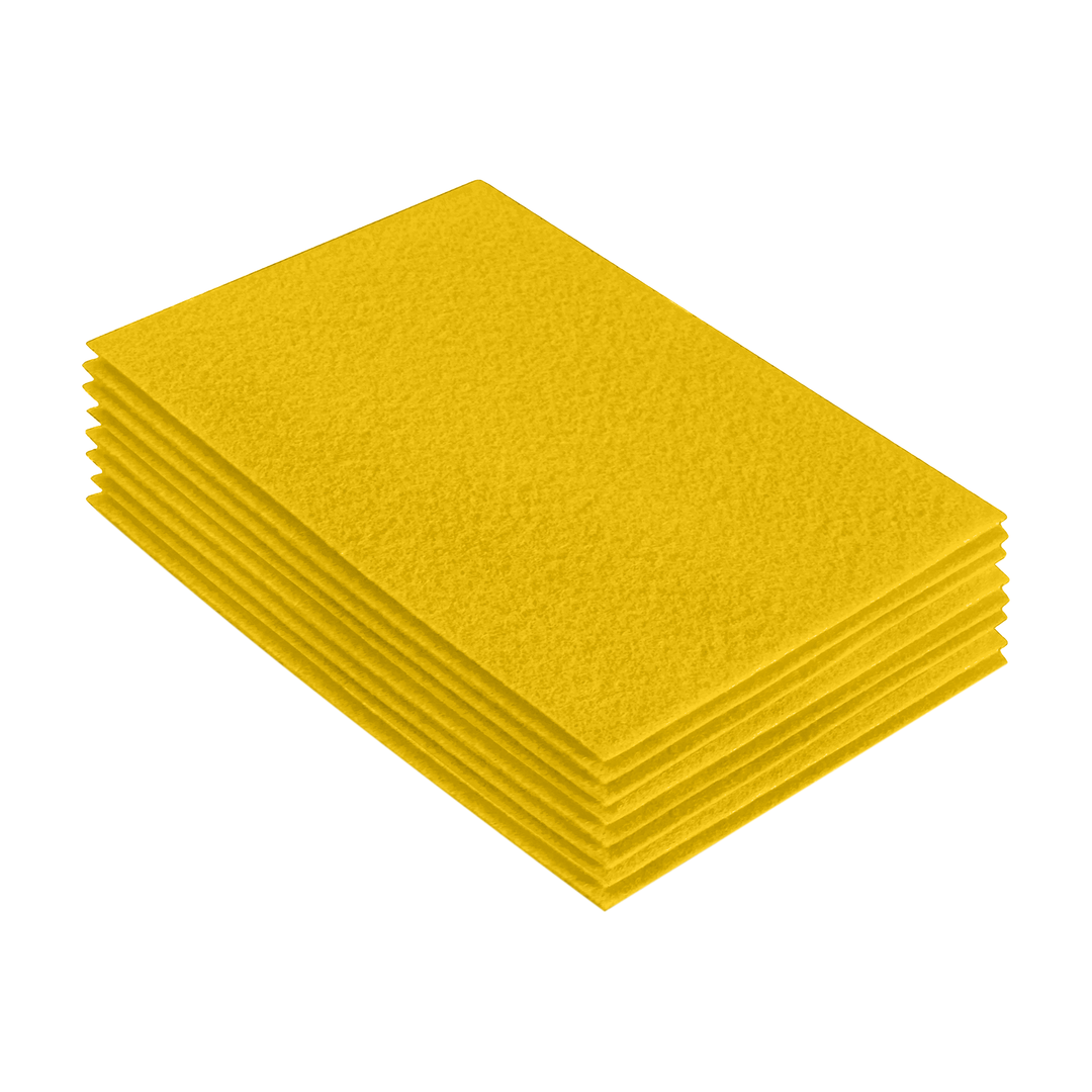 Acrylic Felt 9"X12" Sheet Packs | Yellow - FabricLA.com