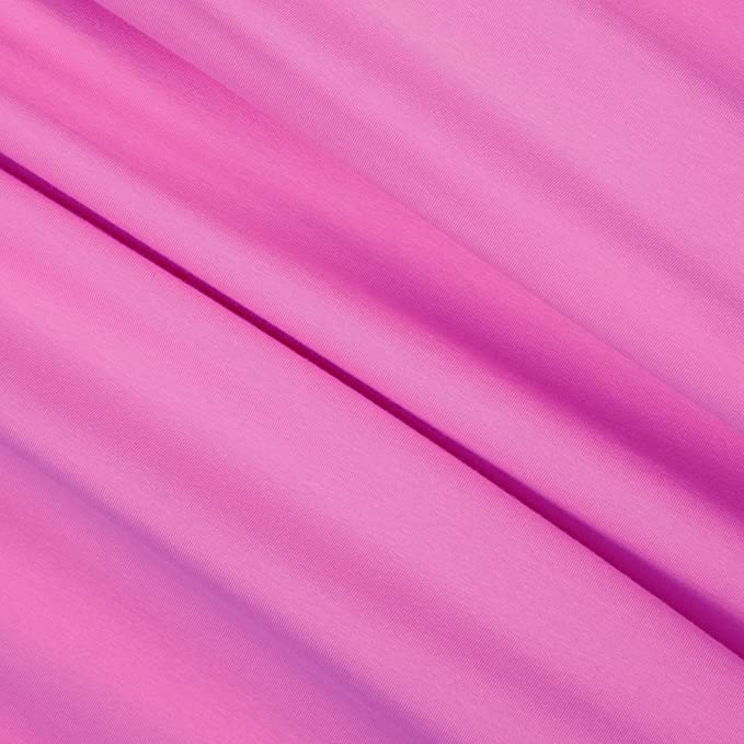 FabricLA 12oz Cotton Spandex Jersey Knit Fabric | Hot Pink - FabricLA.com