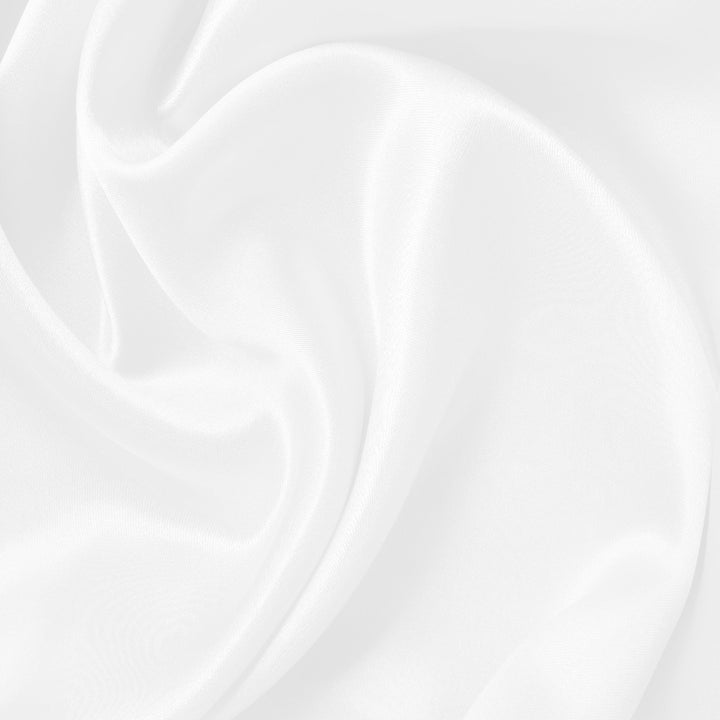 FabricLA Charmeuse Satin Fabric by The Yards - 58/60" Inches (150 cm) Wide Satin Silky Fabric | White - FabricLA.com