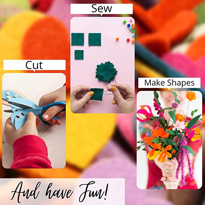 Acrylic Felt Craft Sheet Packs | Rose - FabricLA.com