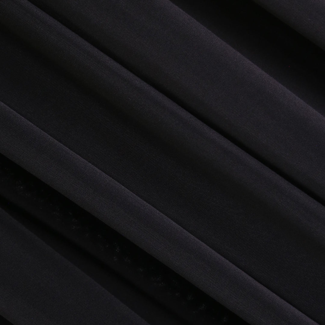 ITY Polyester Spandex Fabric | Black - FabricLA.com