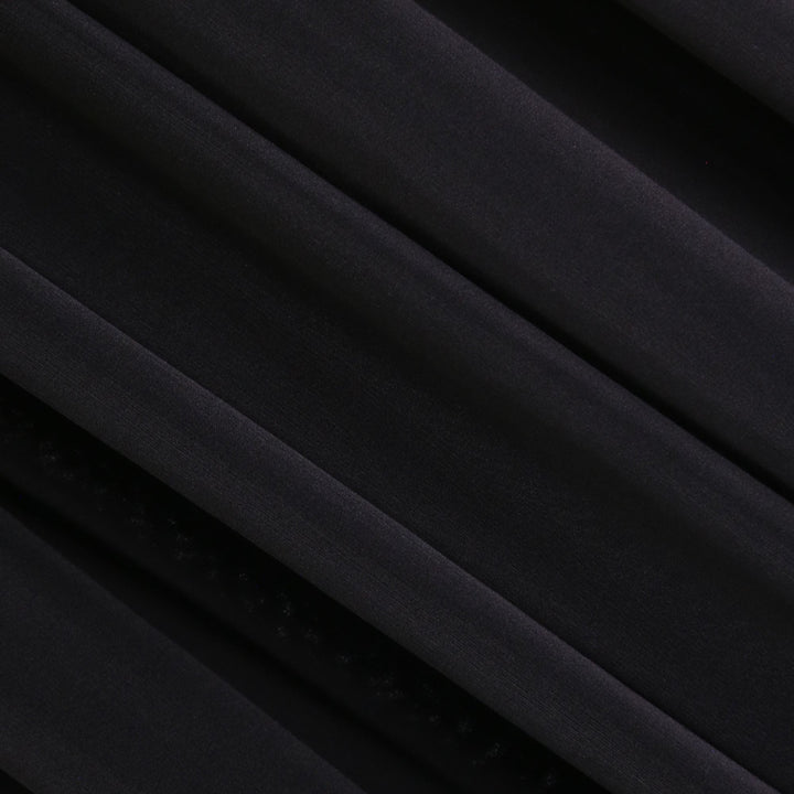 ITY Polyester Spandex Fabric | Black - FabricLA.com