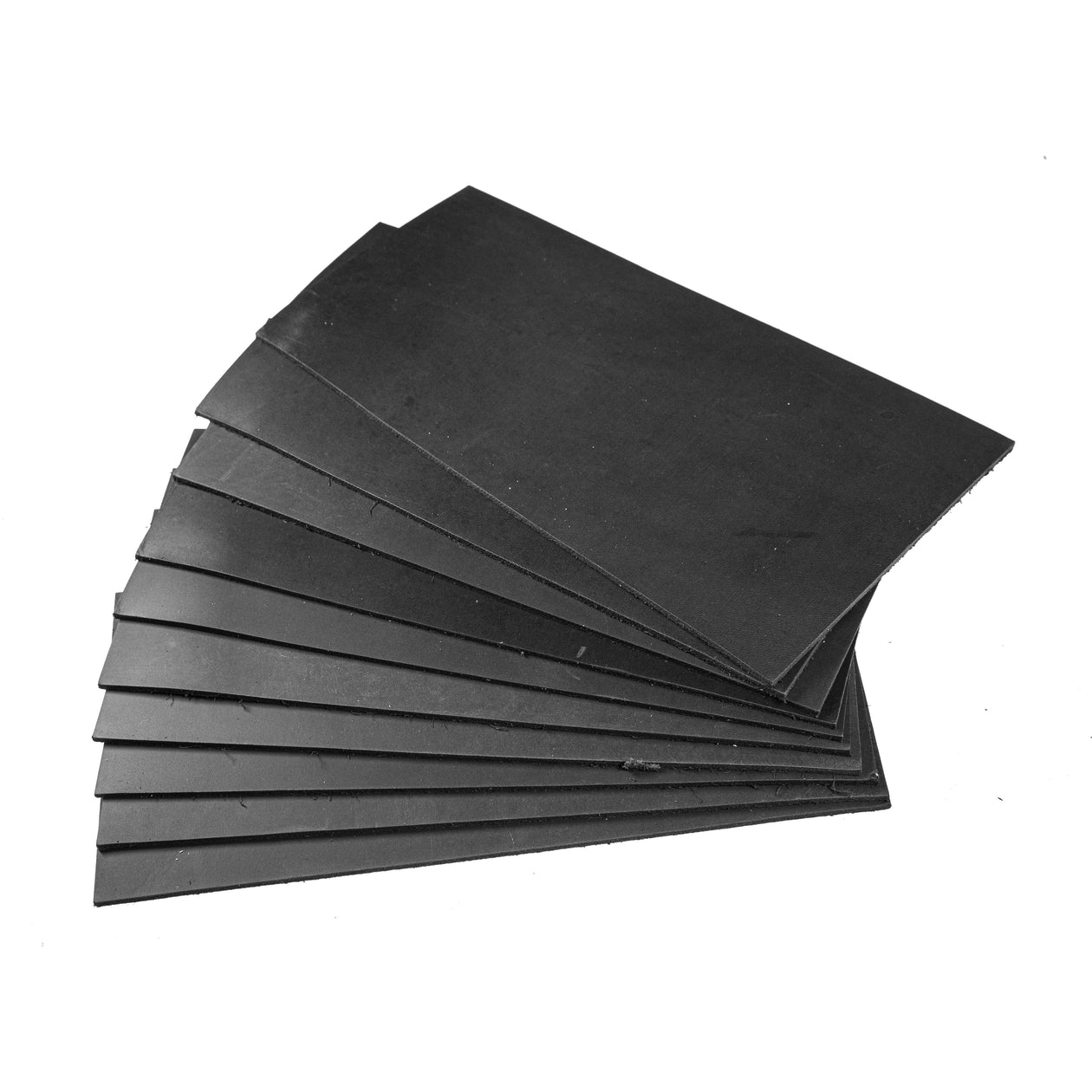 Black Genuine Leather Cuts 2.8mm | Full-Grain Cowhide | FabricLA