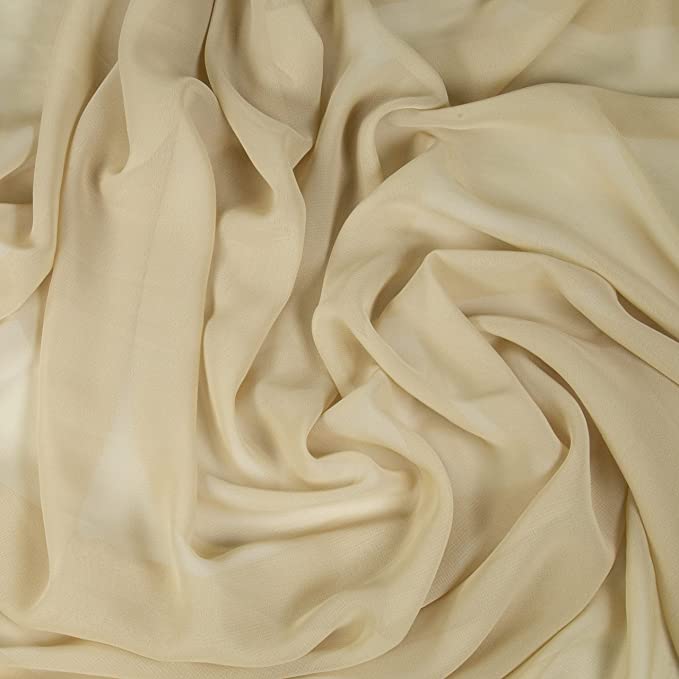 FabricLA Hi Multi Chiffon Fabric | Beige - FabricLA.com