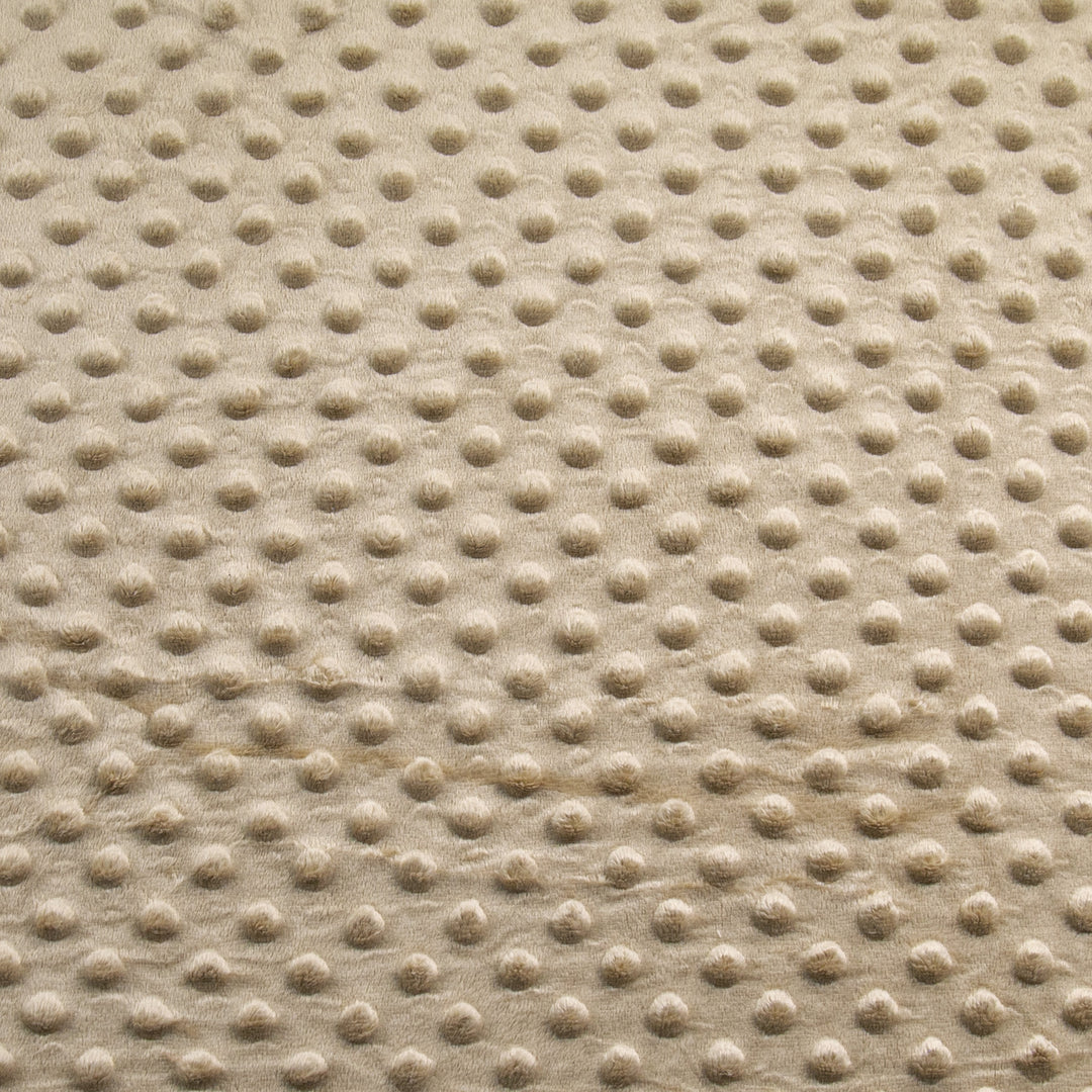 Camel Minky Fabric by the Yard | Oeko-TEX Certified Plush | 60" Wide for Baby Blankets & More - FabricLA.com