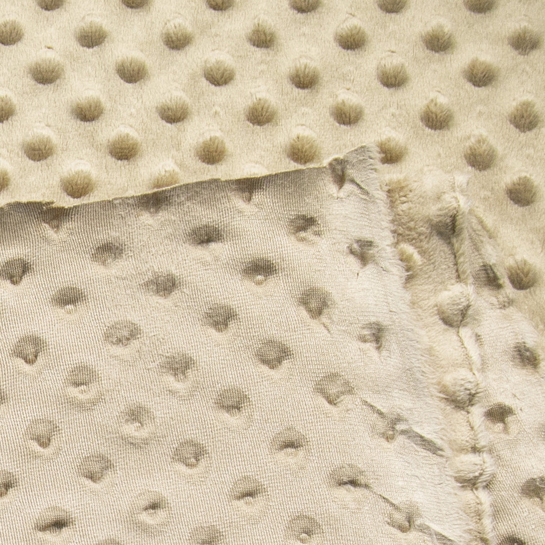 Camel Minky Fabric by the Yard | Oeko-TEX Certified Plush | 60" Wide for Baby Blankets & More - FabricLA.com