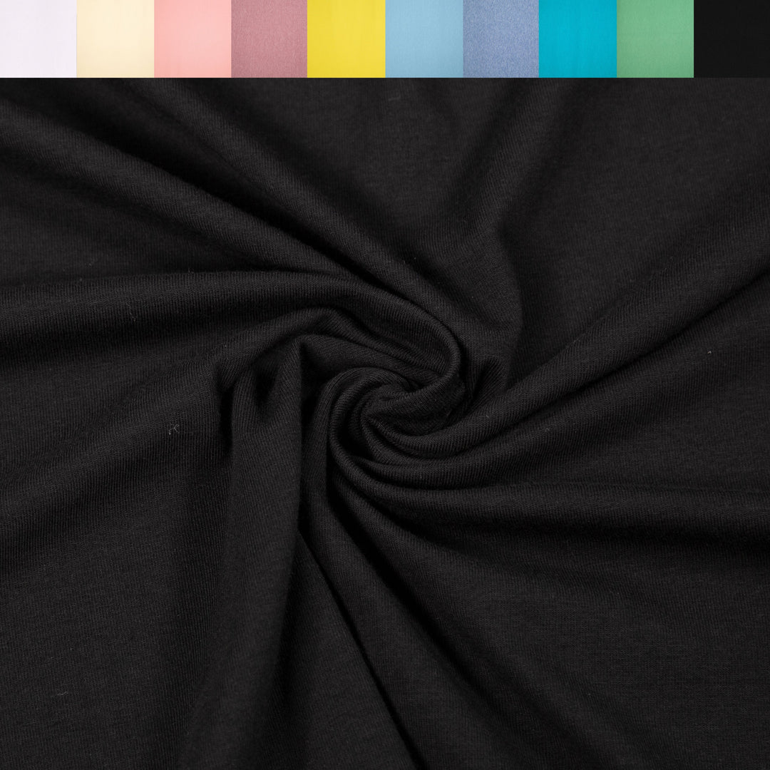 FabricLA 10 oz Cotton Spandex Jersey Fabric – Soft, Stretchy Knit Fabric for T-Shirts and Apparel