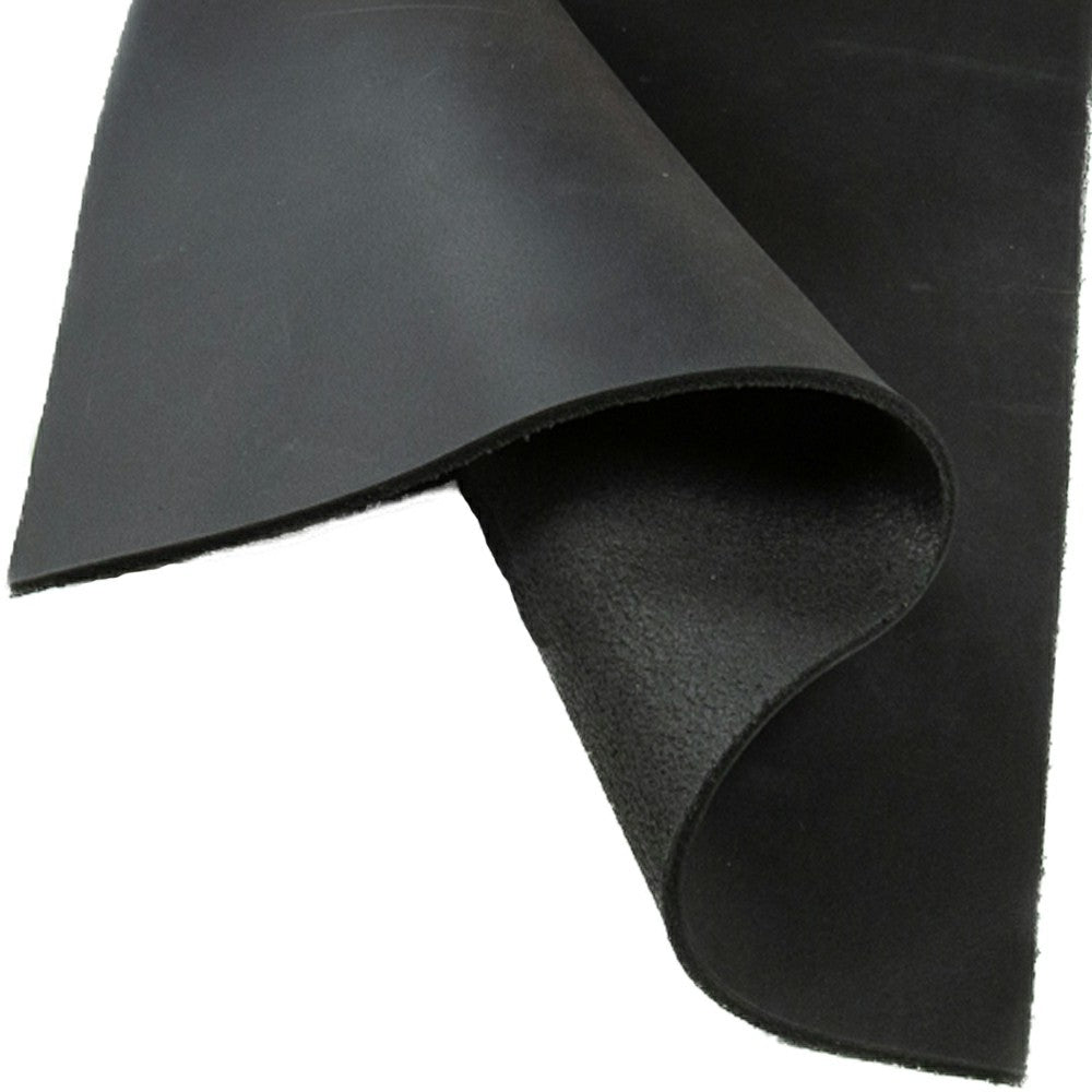 Tooling Leather Rectangles | Crafting Heavy Weight Full Grain Cowhide (2.8-3.00mm) | Crazy Black - FabricLA.com