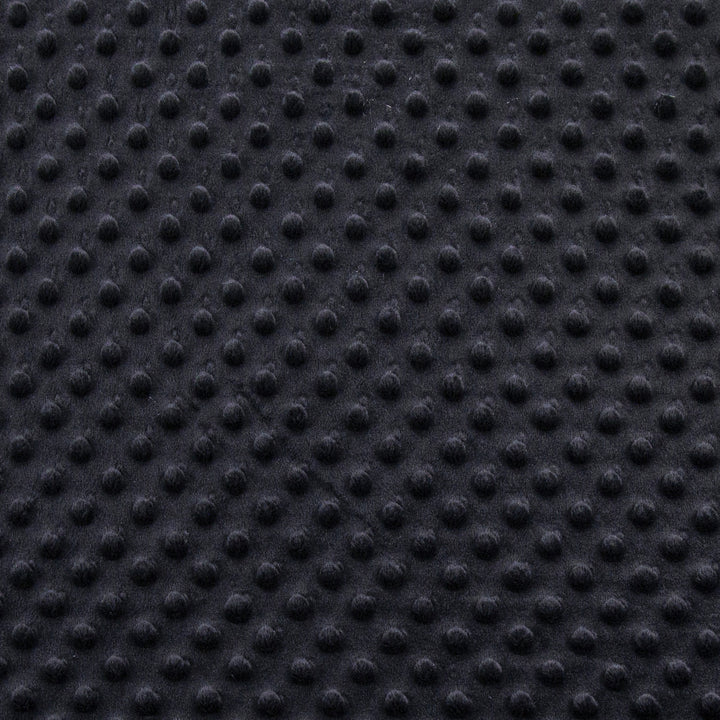 Black Minky Fabric by the Yard | Oeko-TEX Certified Plush | 60" Wide for Baby Blankets & More - FabricLA.com