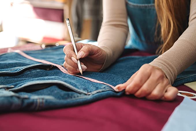Stretch Cotton Denim Fabric - 8 oz, 50” Inch Wide by The Yard | Charcoal - FabricLA.com