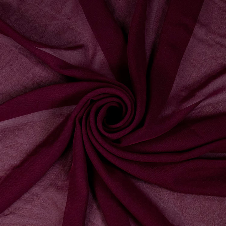 FabricLA Hi Multi Chiffon Fabric | Burgundy - FabricLA.com
