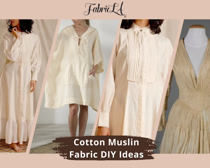 Unbleached Muslin Cloth Fabric - 100% Cotton, 62 Inches Wide | Premium Quality - FabricLA.com