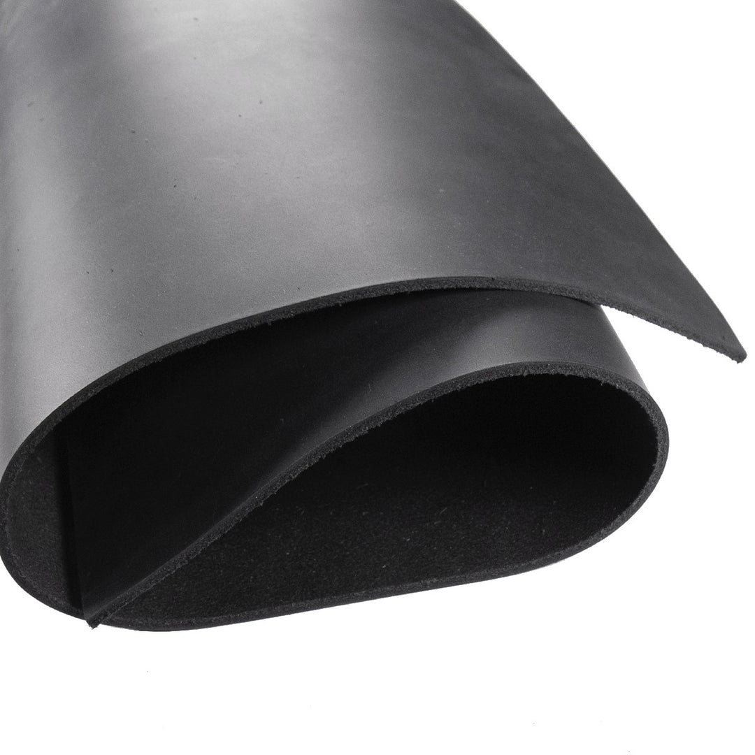 Tooling Leather Rectangles | Crafting Heavy Weight Full Grain Cowhide (2.8-3.00mm) | Crazy Black - FabricLA.com