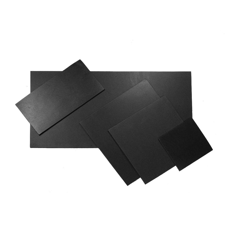 Tooling Leather Rectangles | Crafting Heavy Weight Full Grain Cowhide (2.8-3.00mm) | Crazy Black - FabricLA.com