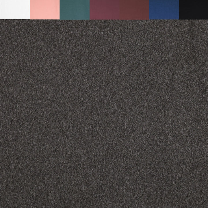 Close-up texture of double brushed poly spandex knit – Charcoal