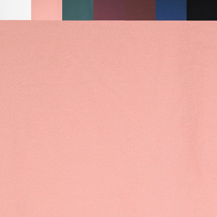 DTY double brushed poly spandex knit fabric in Dusty Rose – full yard view