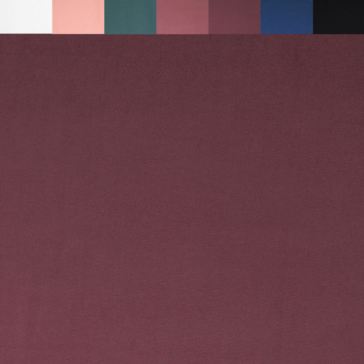 FabricLA DTY Double Brushed Polyester Spandex Knit Fabric | Marsala - FabricLA.com