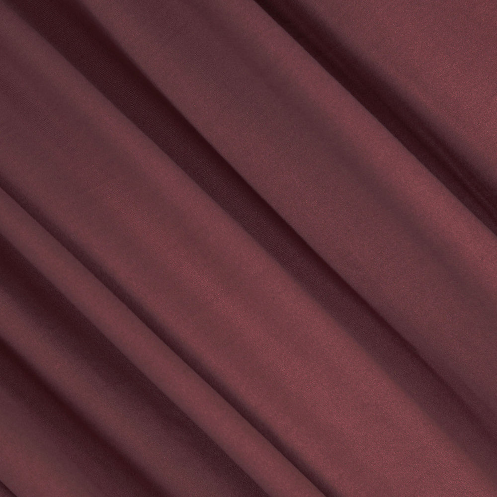 FabricLA DTY Double Brushed Polyester Spandex Knit Fabric | Marsala - FabricLA.com