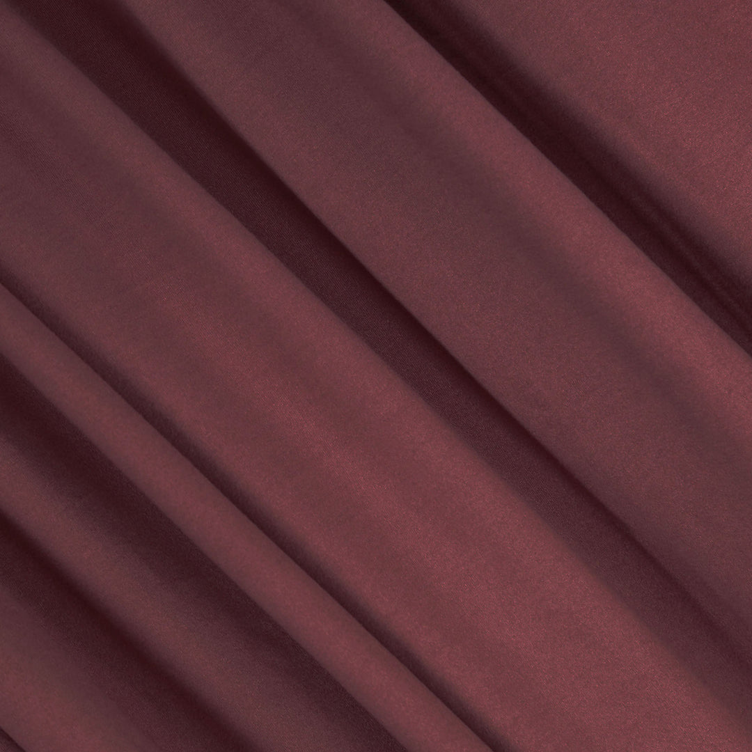 FabricLA DTY Double Brushed Polyester Spandex Knit Fabric | Marsala - FabricLA.com