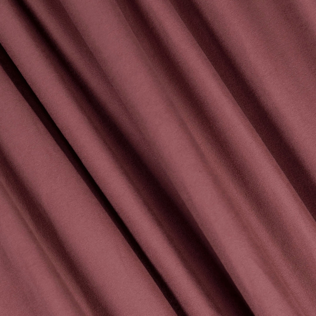 FabricLA DTY Double Brushed Polyester Spandex Knit Fabric | Mauve - FabricLA.com