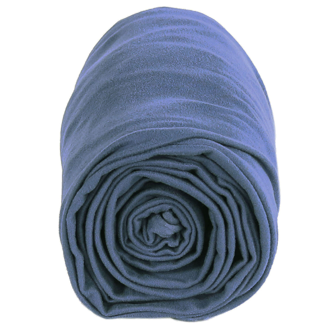 4-way stretch demo – DTY DBP knit Periwinkle Blue
