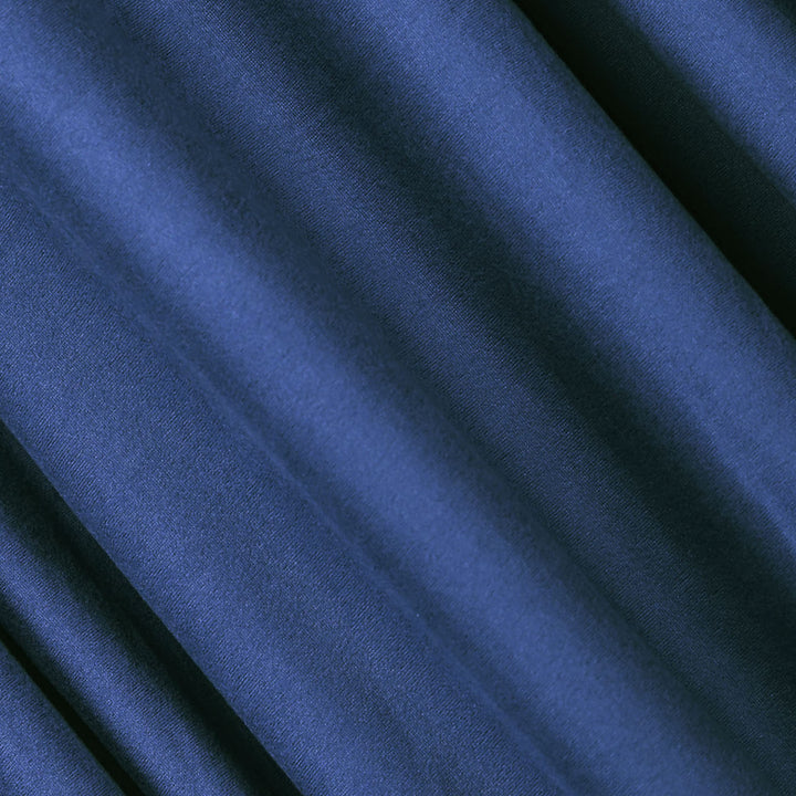 Close-up texture of double brushed poly spandex knit – Periwinkle Blue