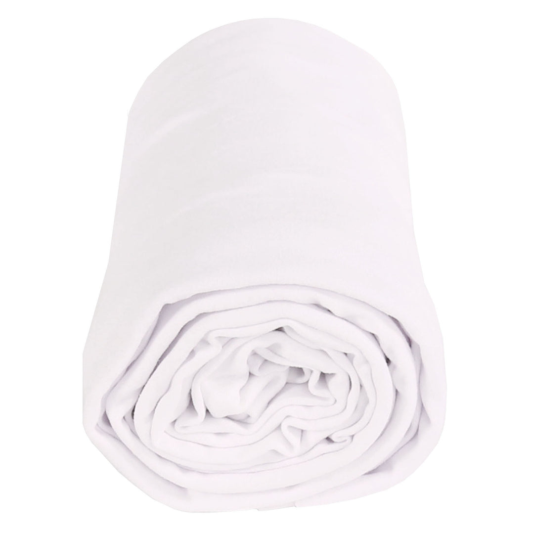 Drape and hand feel – DTY double brushed poly spandex White