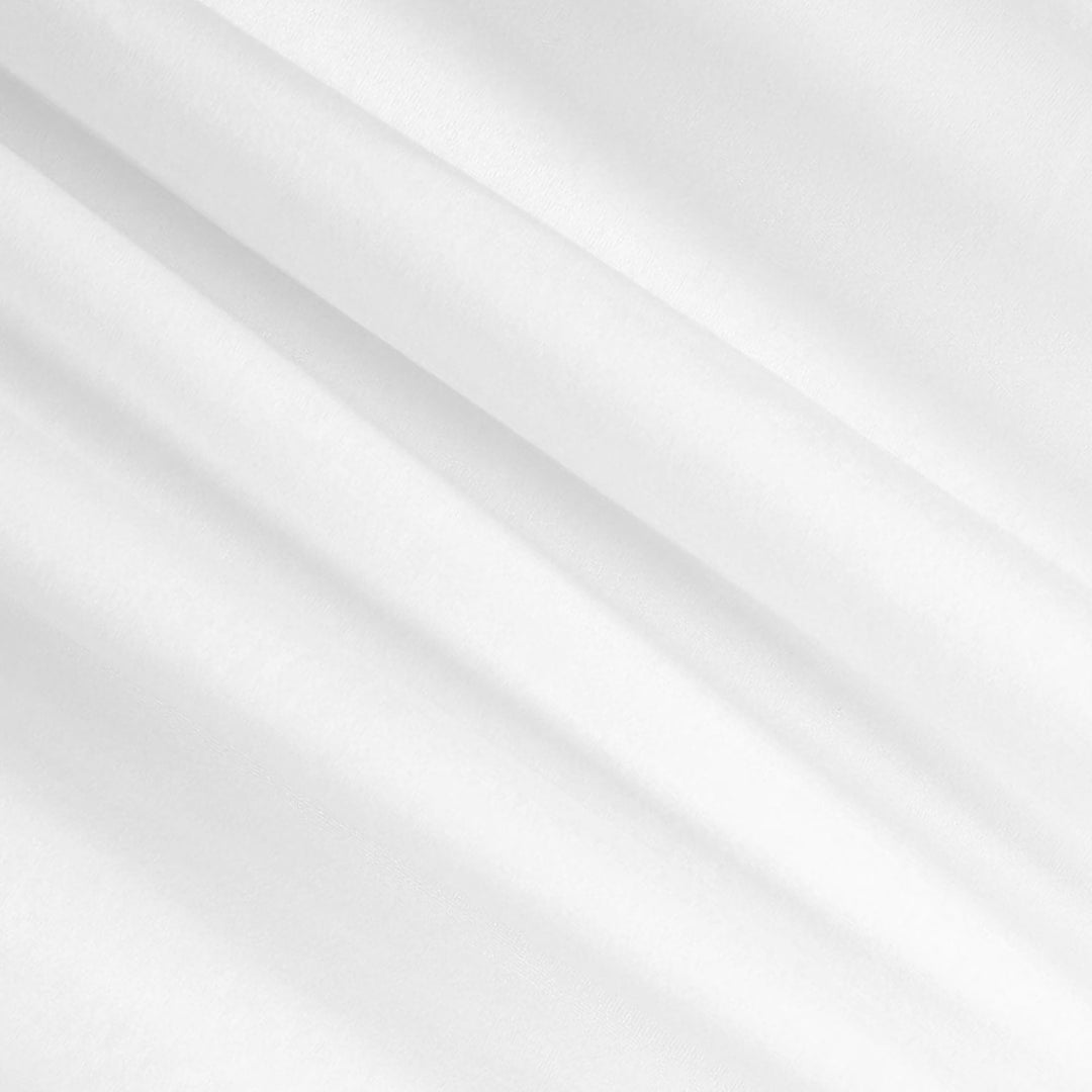 Close-up texture of double brushed poly spandex knit – White