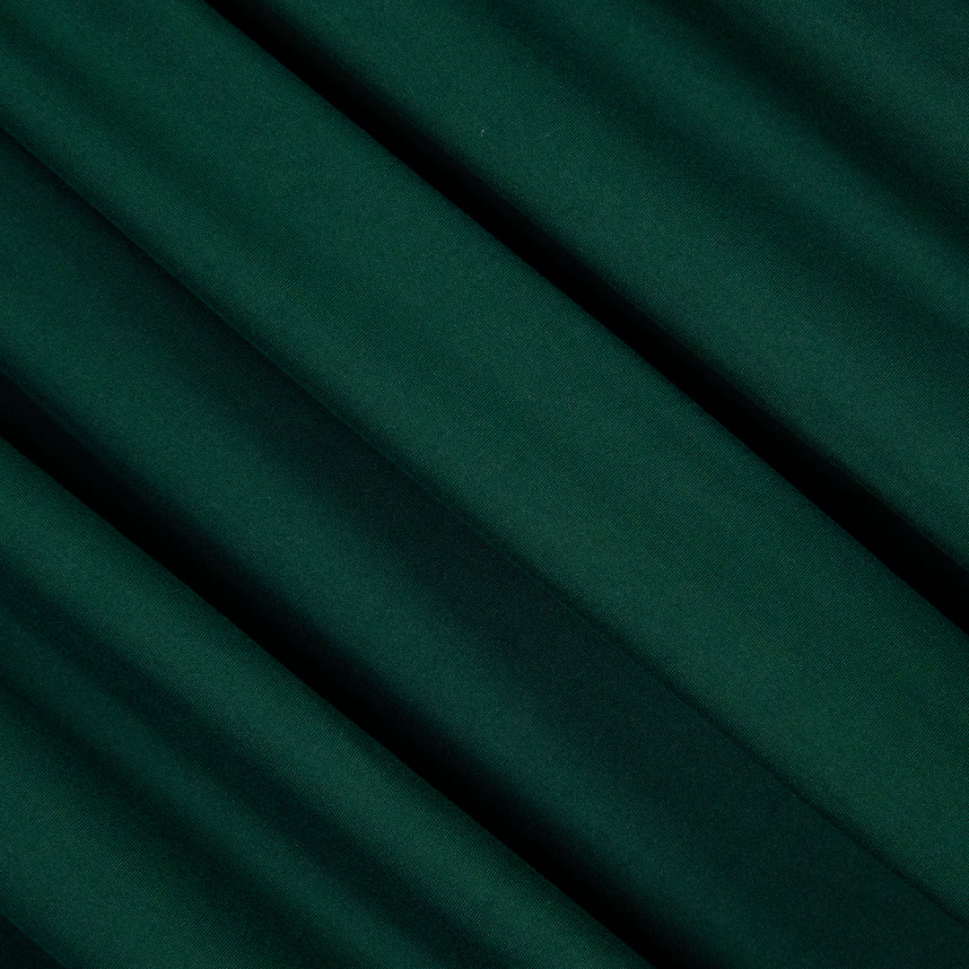 FabricLA DTY Double Brushed Polyester Spandex Knit Fabric | Hunter Green - FabricLA.com