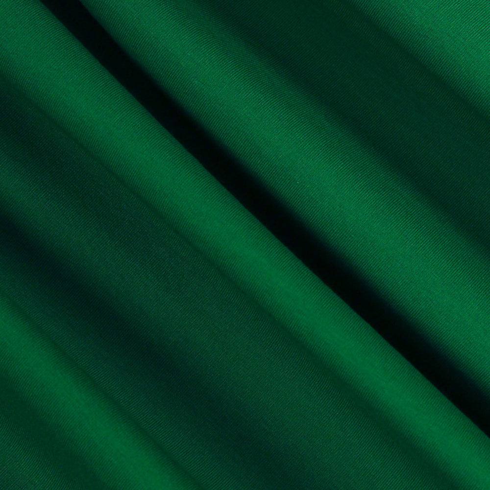 Cotton Spandex Jersey Knit Fabric 190 GSM | Kelly Green | Made in TurkeyKelly Green - FabricLA.com