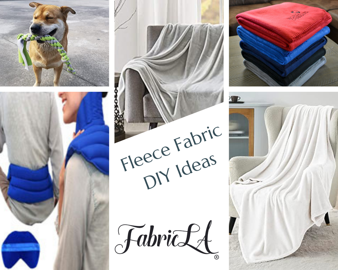 Fleece Fabric By The Yard | American Flag - FabricLA.com