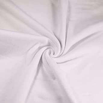 White Sweatshirt Fleece Fabric 60" Wide - Polyester Cotton Blend | FabricLA - FabricLA.com