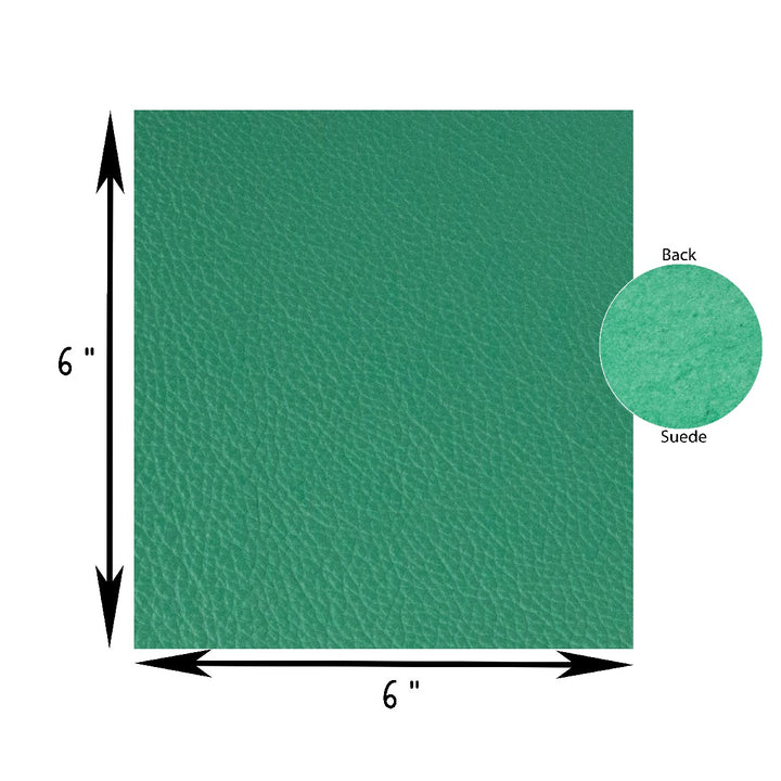 Genuine Leather Tooling and Crafting Sheets | Heavy Duty Full Grain Cowhide (2mm) | Flotter Green - FabricLA.com