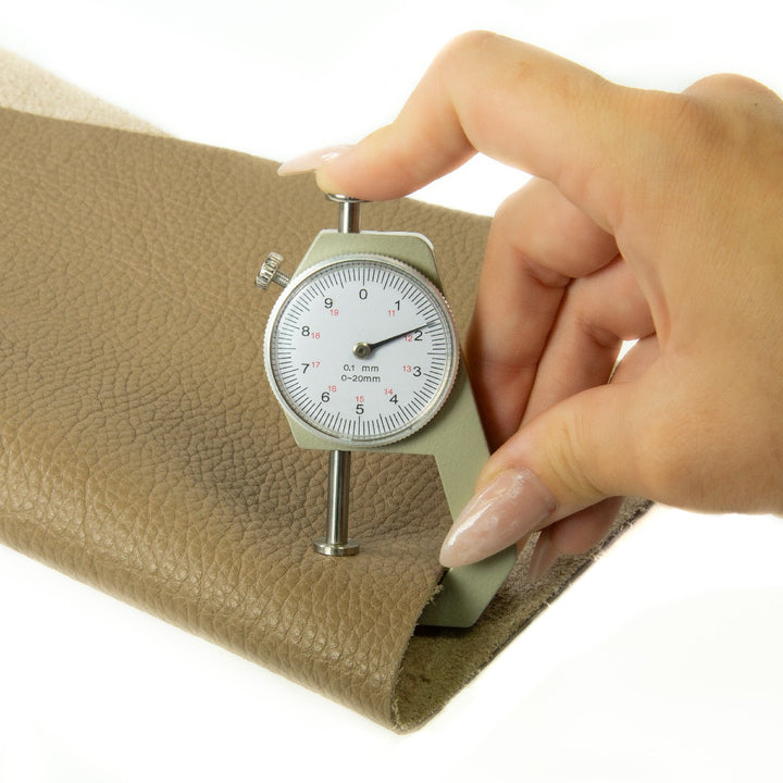 Genuine Leather Tooling and Crafting Sheets | Heavy Duty Full Grain Cowhide (2mm) | Flotter Taupe - FabricLA.com