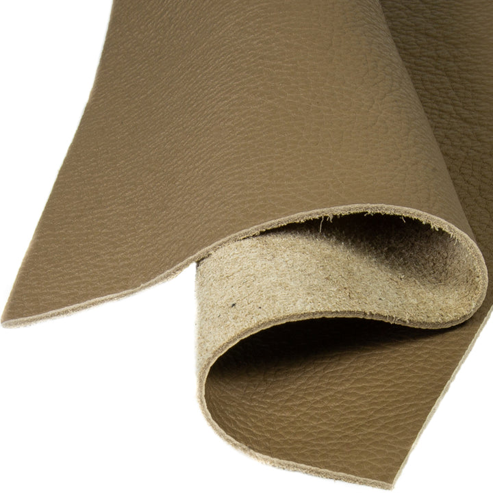 Genuine Leather Tooling and Crafting Sheets | Heavy Duty Full Grain Cowhide (2mm) | Flotter Taupe - FabricLA.com